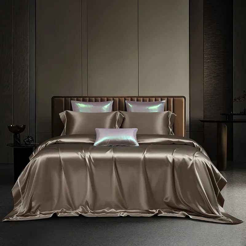 Duvet Cover Sets With Zipper - 뽕나무 실크 프리미엄 이불 커버 세트,