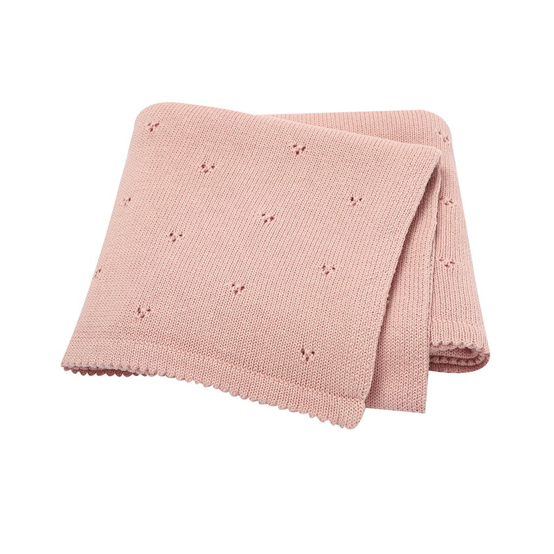 Muslin Cotton Bedspread - 달콤한 솔리드 컬러 신생아 아기 소년