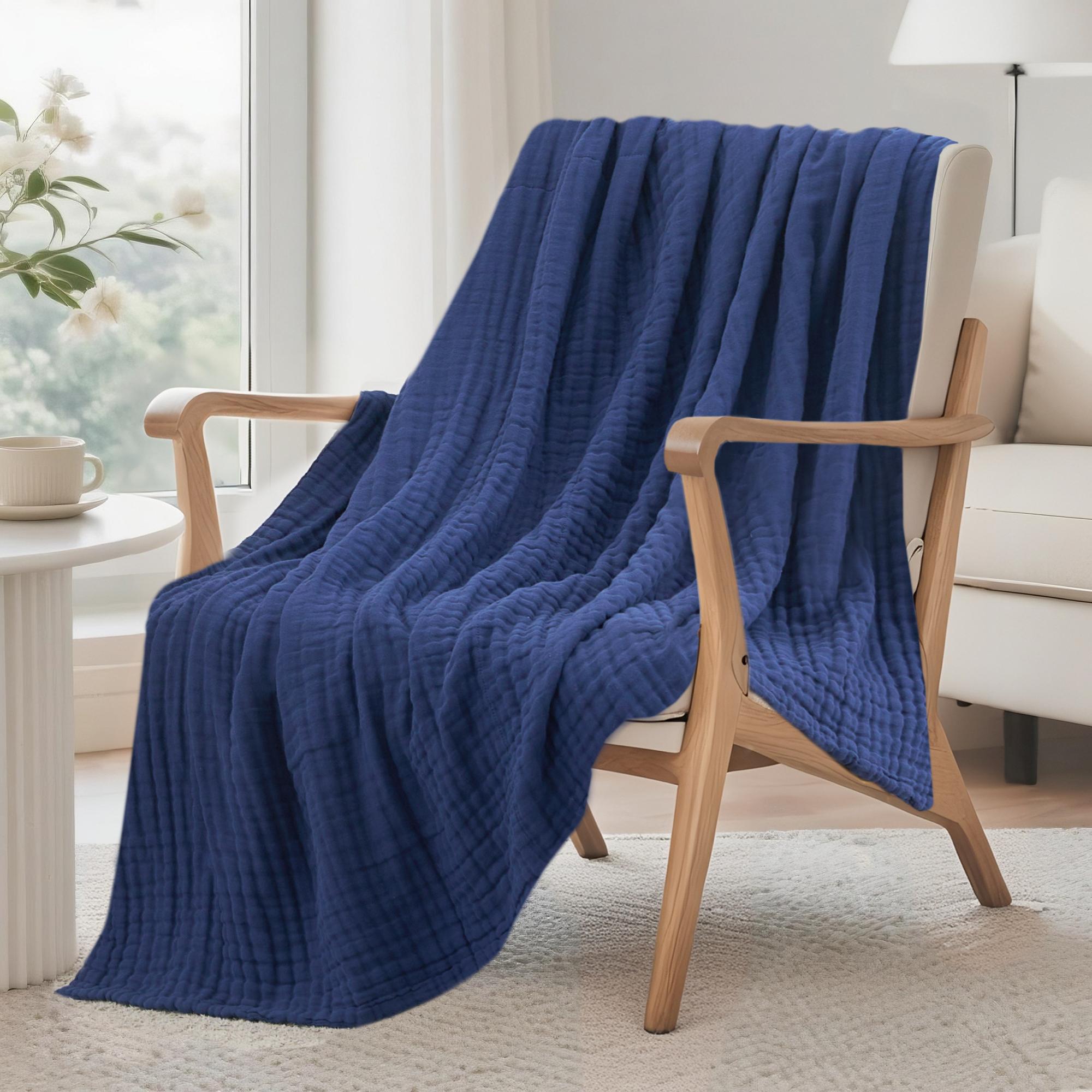 Muslin Cotton Bedspread - 6겹 100% 순면 무슬린 블랭킷, 매우