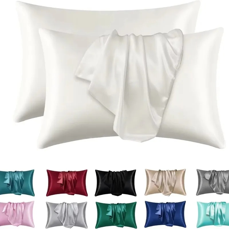 Satin Silk Pillowcase Hair Skin - 1/2개입 새틴 실크 베갯잇 (헤어 및