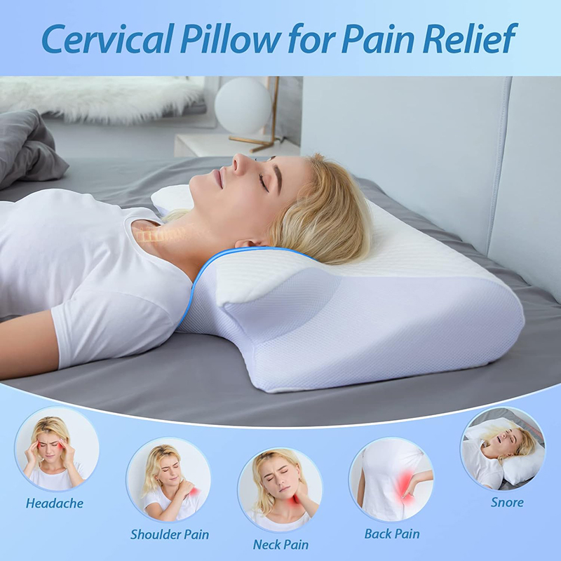 Memory Foam Orthopedic Pillow Neck Pain - 새로운 메모리폼 경추 베개 2 in