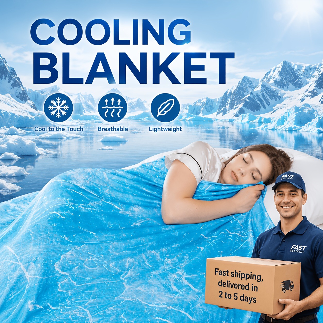 Cooling Blanket Hot Sleepers - 열 많은 사람, 야간 땀에 적합한