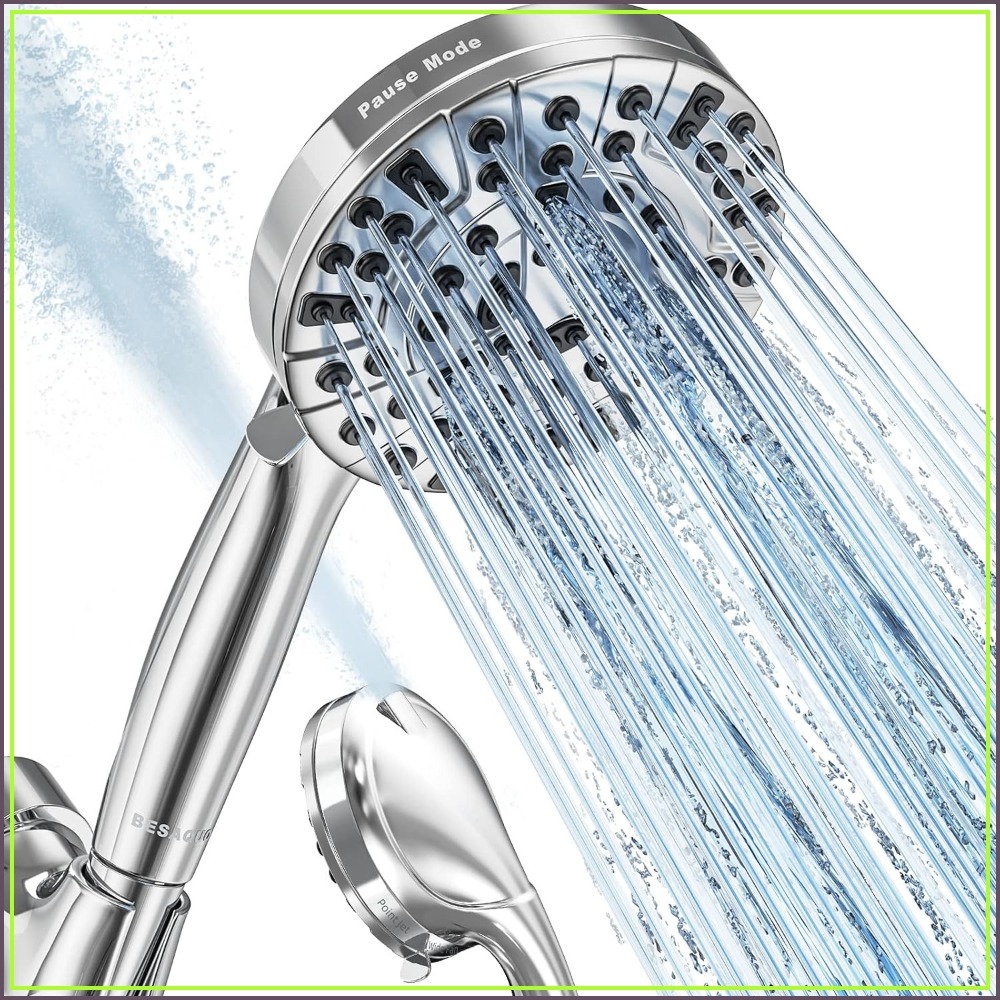 High Pressure Shower Head Handheld - 10가지 기능을 갖춘 고압 샤워헤드(핸드헬드 포함),