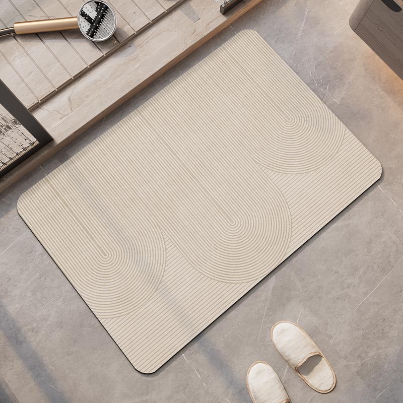 Quick Dry Diatomite Bath Mat - 욕실 흡수성 규조토 발 매트, 속건성