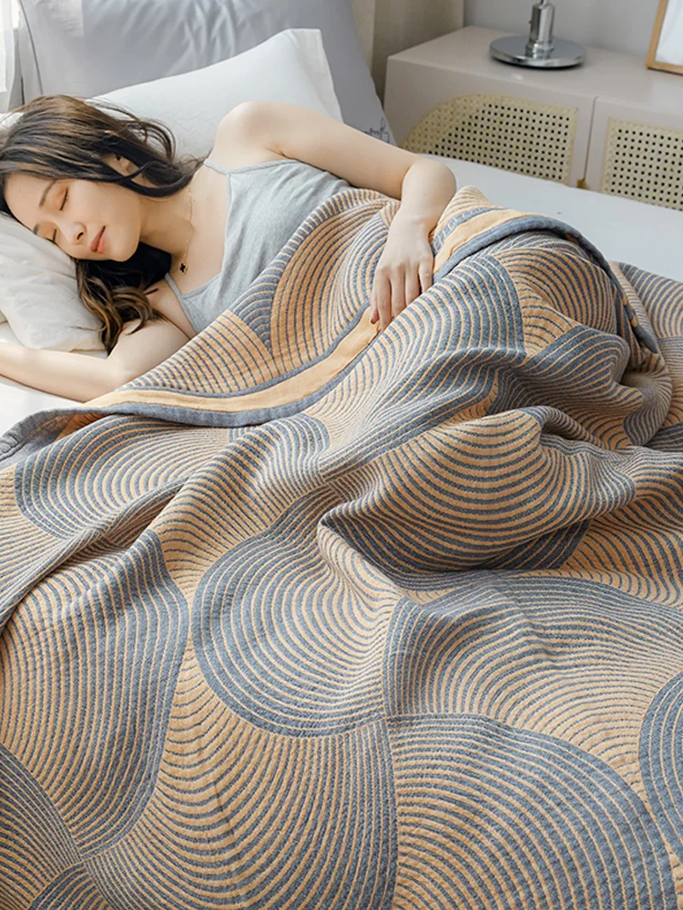 Muslin Cotton Bedspread - 더블 침대용 여름 면 모슬린 이불,