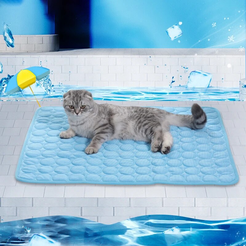 Cooling Blanket Hot Sleepers - 애완 동물 얼음 매트 여름 고양이
