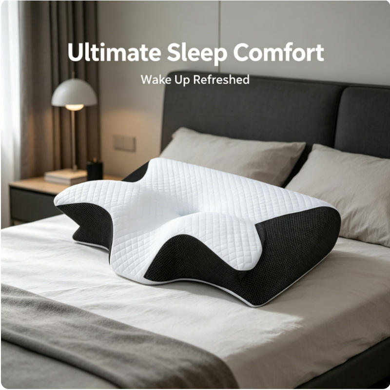 Memory Foam Orthopedic Pillow Neck Pain - 메모리폼 경추 베개 (측면, 등, 복부