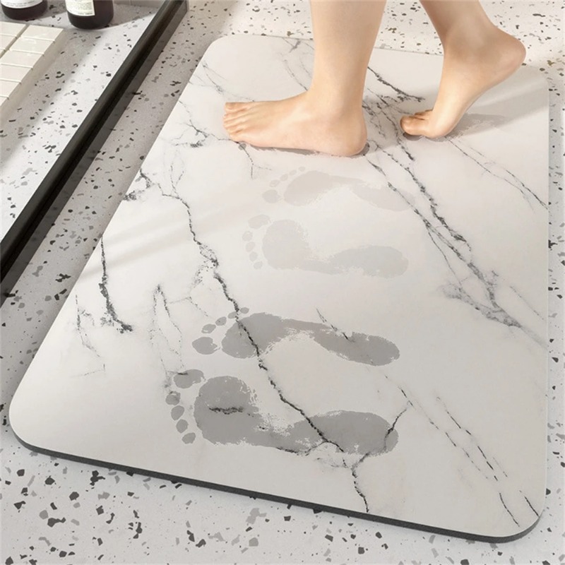 Quick Dry Diatomite Bath Mat - 1개 욕실 매트 세탁 가능 목욕