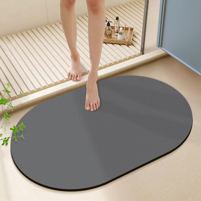 Quick Dry Diatomite Bath Mat - VIKAMA 불규칙한 타원형 규조토 목욕 매트