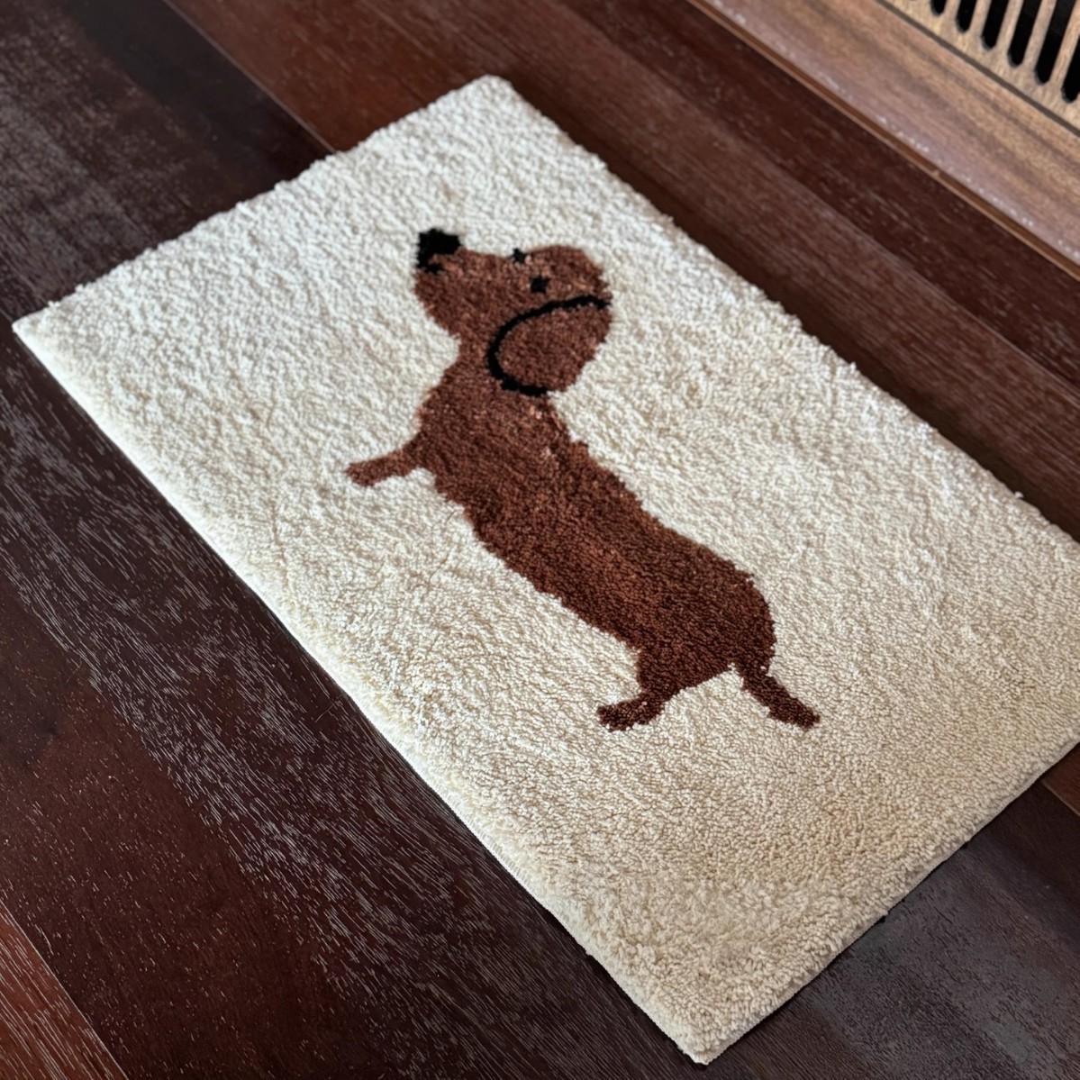 Quick Dry Diatomite Bath Mat - VIKAMA 닥스훈트 프린트 목욕 매트 미끄럼