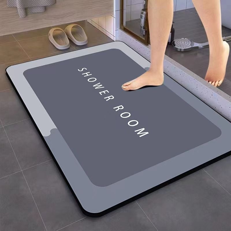 Quick Dry Diatomite Bath Mat - 규조토 욕실매트 미끄럼방지 흡수성 바닥매트 속건