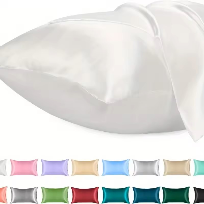 Satin Silk Pillowcase Hair Skin - 1개입 새틴 베갯잇, 실크 베갯잇과 유사한
