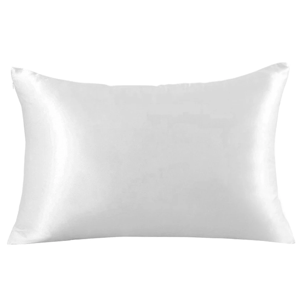 Satin Silk Pillowcase Hair Skin - 지퍼 액세서리로 숨겨진 주름을 방지하기 위해