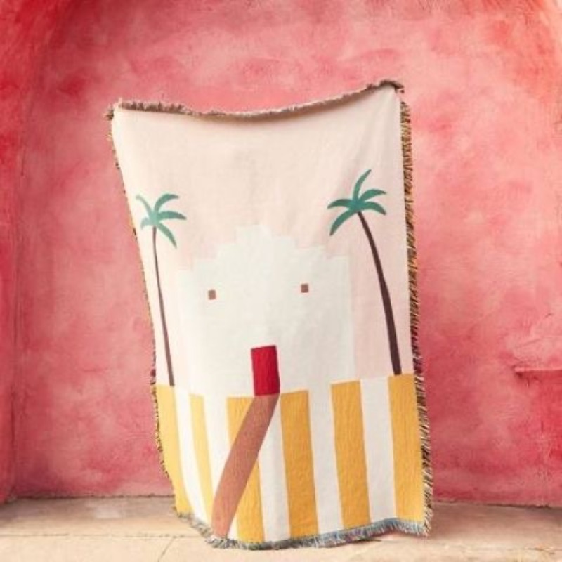 Boho Throw Blanket Fringe - 섬유 도시 기능 작은 해변 집