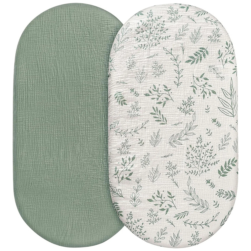 Muslin Cotton Bedspread - 아기 소녀 소년을위한 모슬린 요람 시트