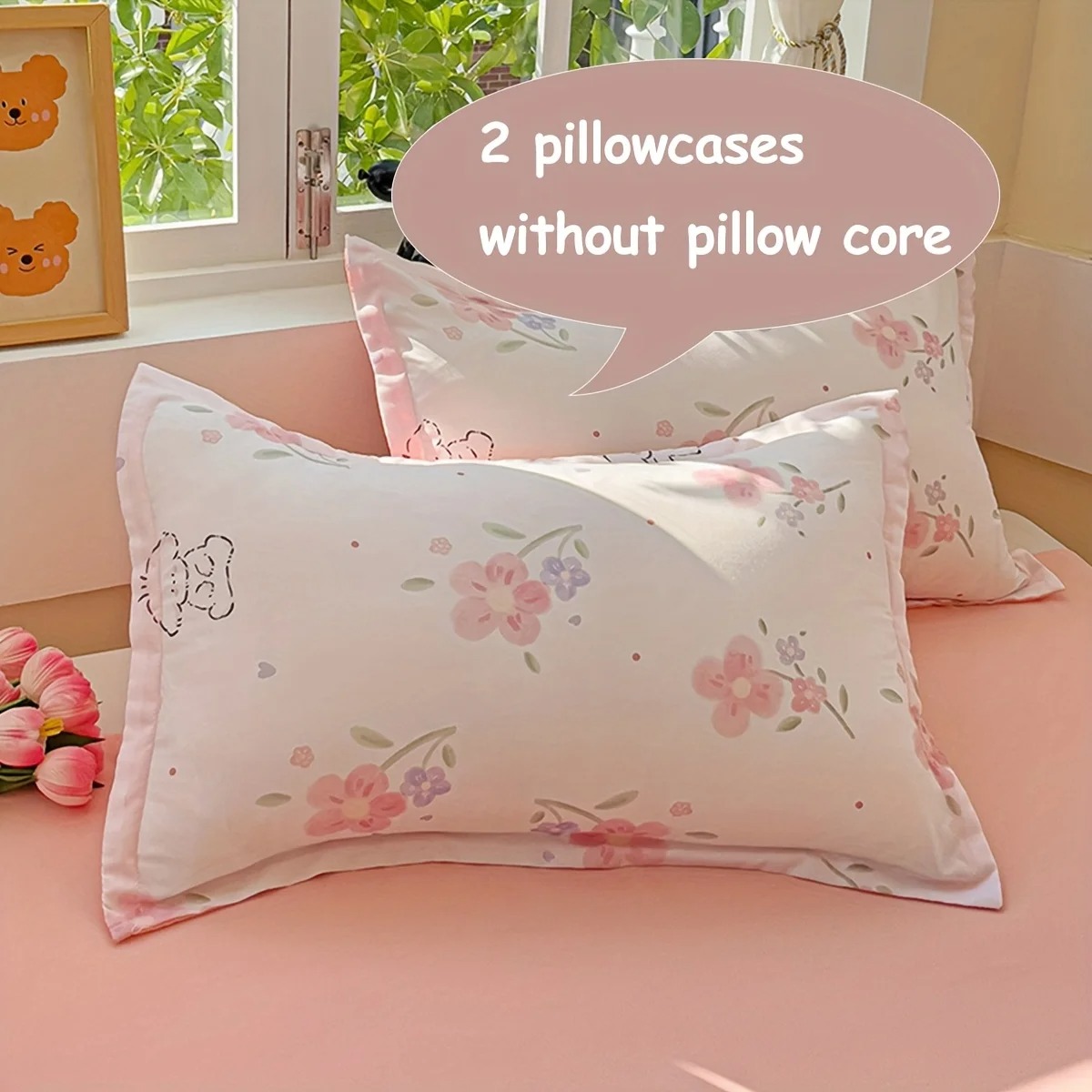 4피스 부드러운 플로럴 플랜트 프린트 퀼트 커버 세트  - Duvet Cover Sets With Zipper 리뷰 및 가격