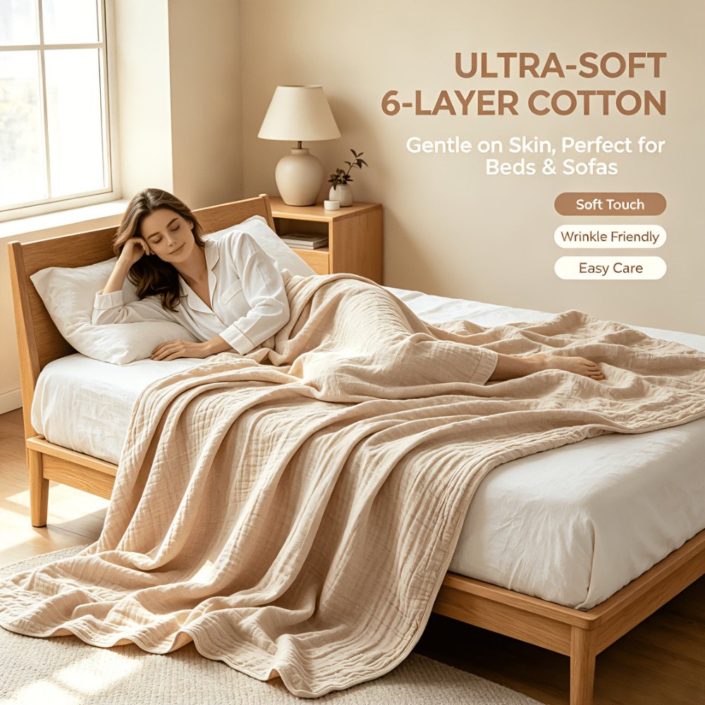 100% 면 모슬린 담요, 가벼운 면 소재의 시원하고  - Muslin Cotton Bedspread 리뷰 및 가격
