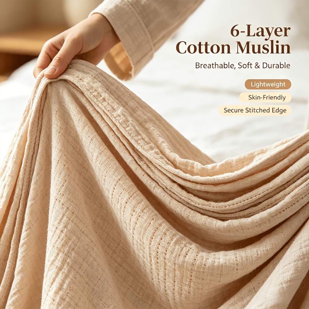 100% 면 모슬린 담요, 가벼운 면 소재의 시원하고  - Muslin Cotton Bedspread 리뷰 및 가격