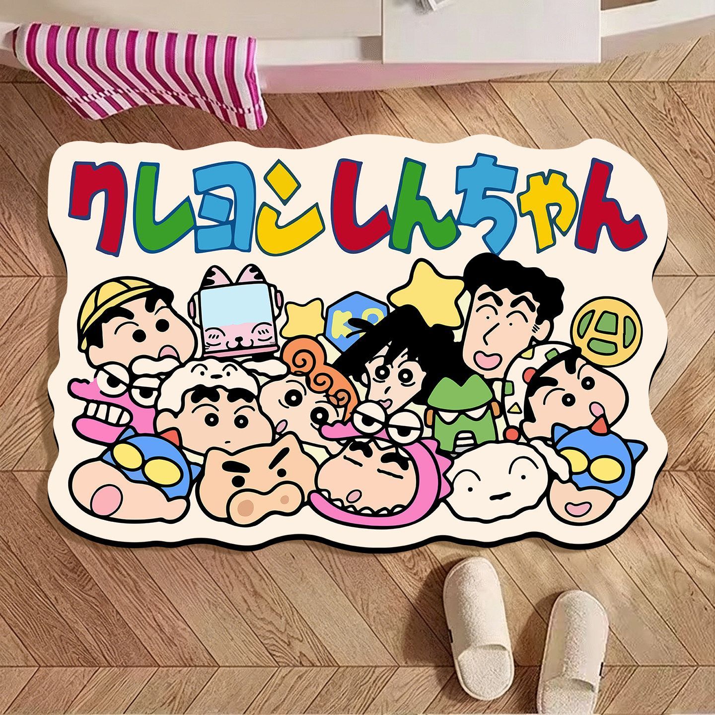 짱구는 못말려 불규칙형 욕실 매트, 만화 디자인 흡수성 - Quick Dry Diatomite Bath Mat 리뷰 및 가격