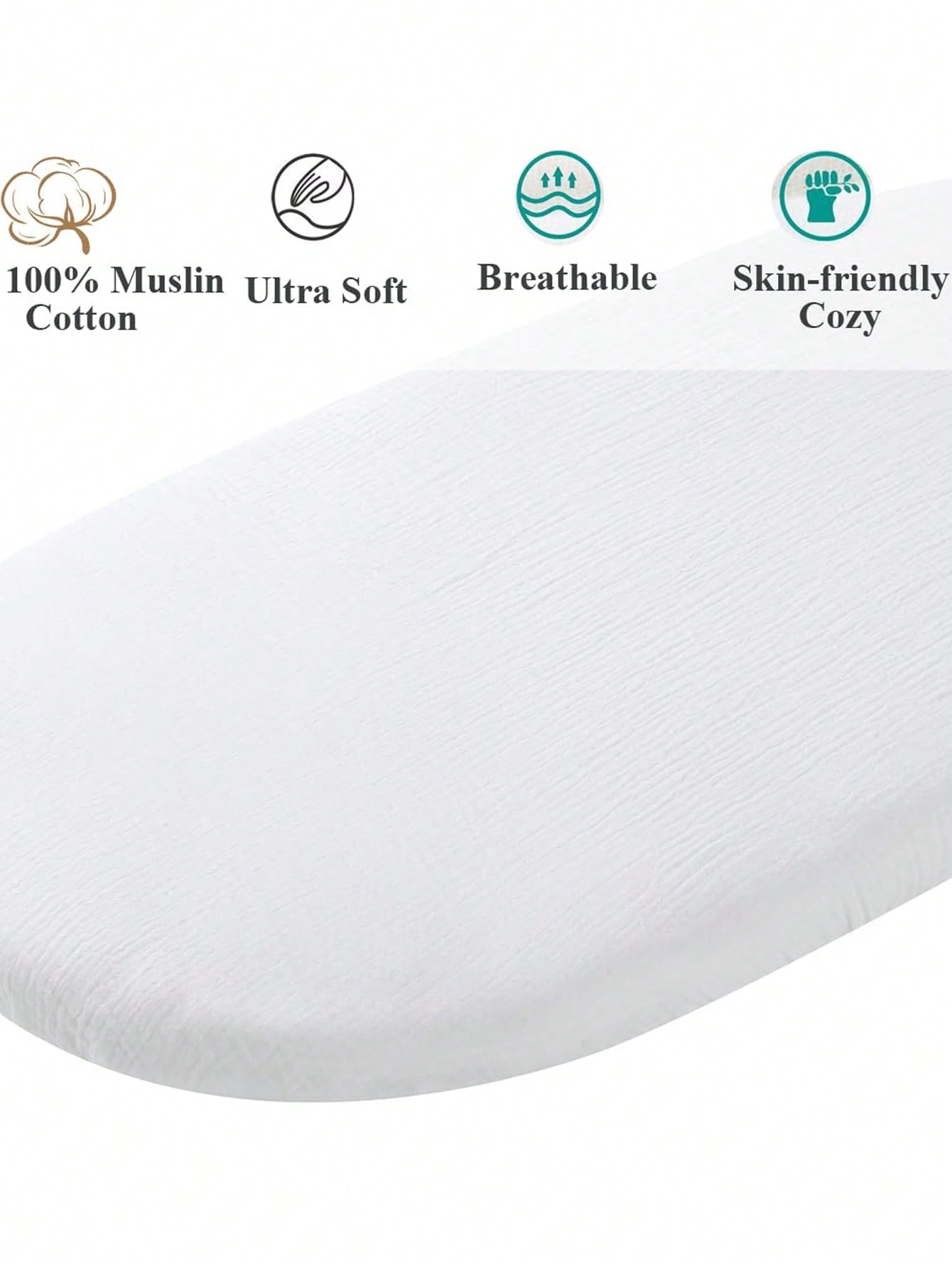 2팩 무슬린 기저귀 교환대 커버, 여아 남아용 부드럽고 - Muslin Cotton Bedspread 리뷰 및 가격