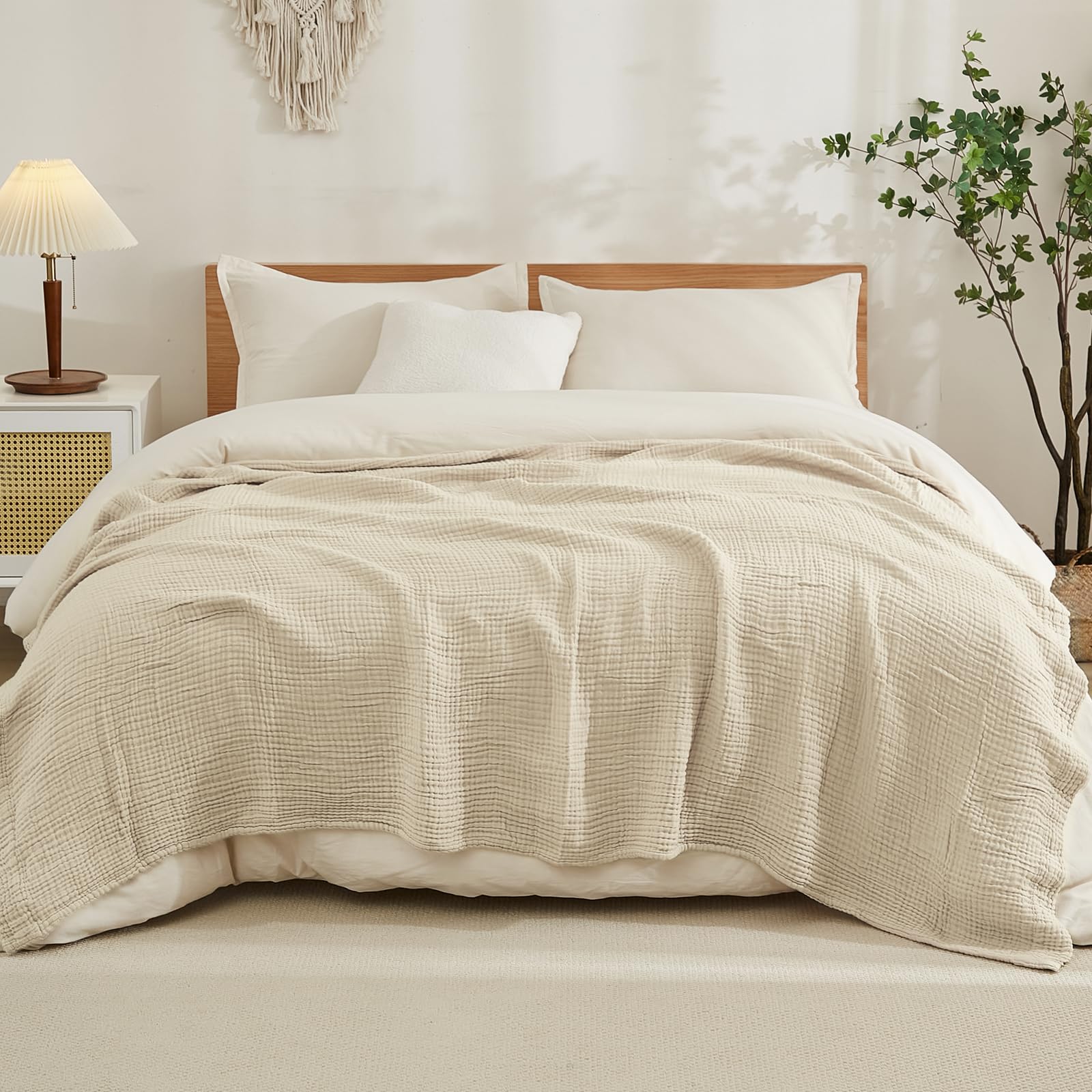 100% 순면 담요, 부드러운 무슬린 침대 담요, 가볍 - Muslin Cotton Bedspread 리뷰 및 가격
