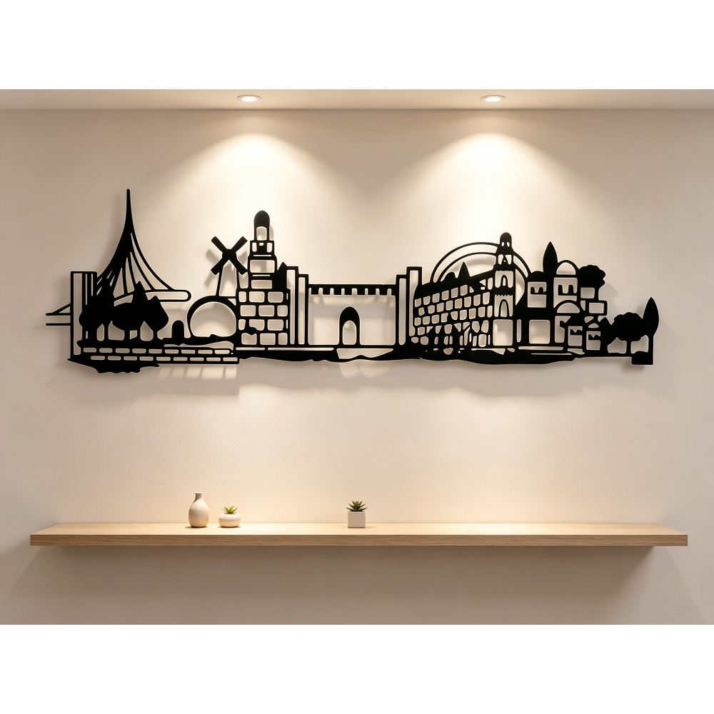 CIFBUY 메탈 벽 장식 예루살렘 스카이라인 데코 빈 - Home Decor 리뷰 및 가격