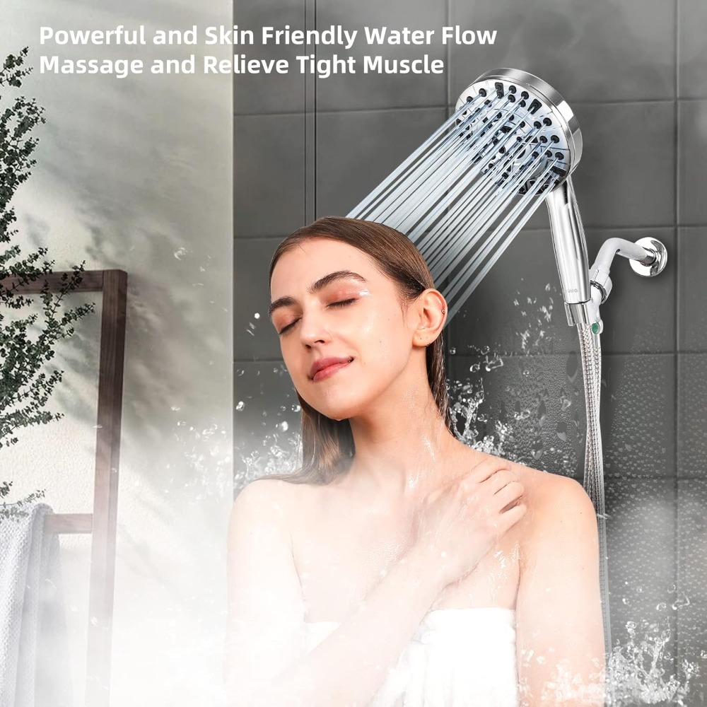 10가지 기능을 갖춘 고압 샤워헤드(핸드헬드 포함),  - High Pressure Shower Head Handheld 리뷰 및 가격