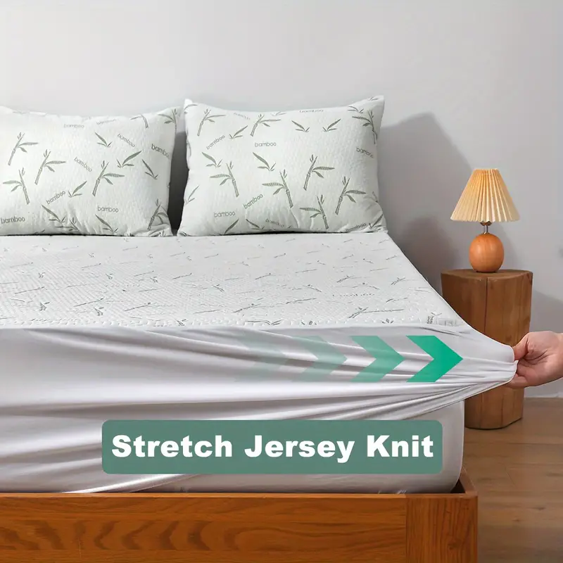 1pc 대나무 매트리스 보호대, 통기성 및 냉각 매트리 - Waterproof Mattress Protector Breathable 리뷰 및 가격