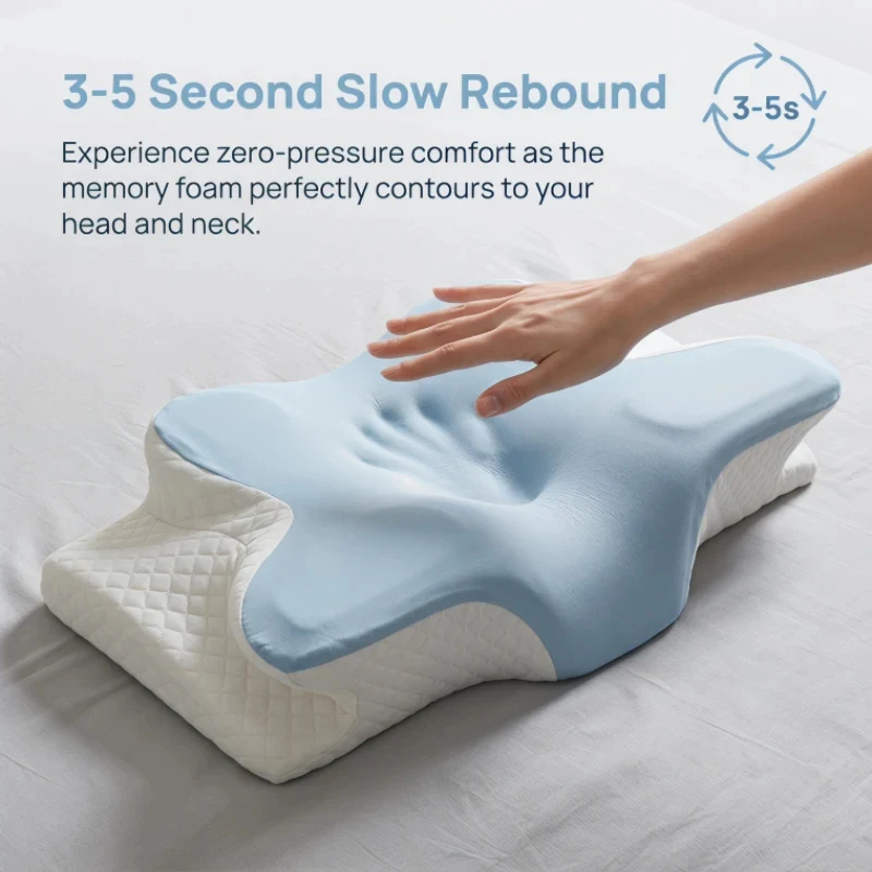 통기성 냉각 메모리폼 경추 베개 여름용 정형외과 인체공 - Memory Foam Orthopedic Pillow Neck Pain 리뷰 및 가격