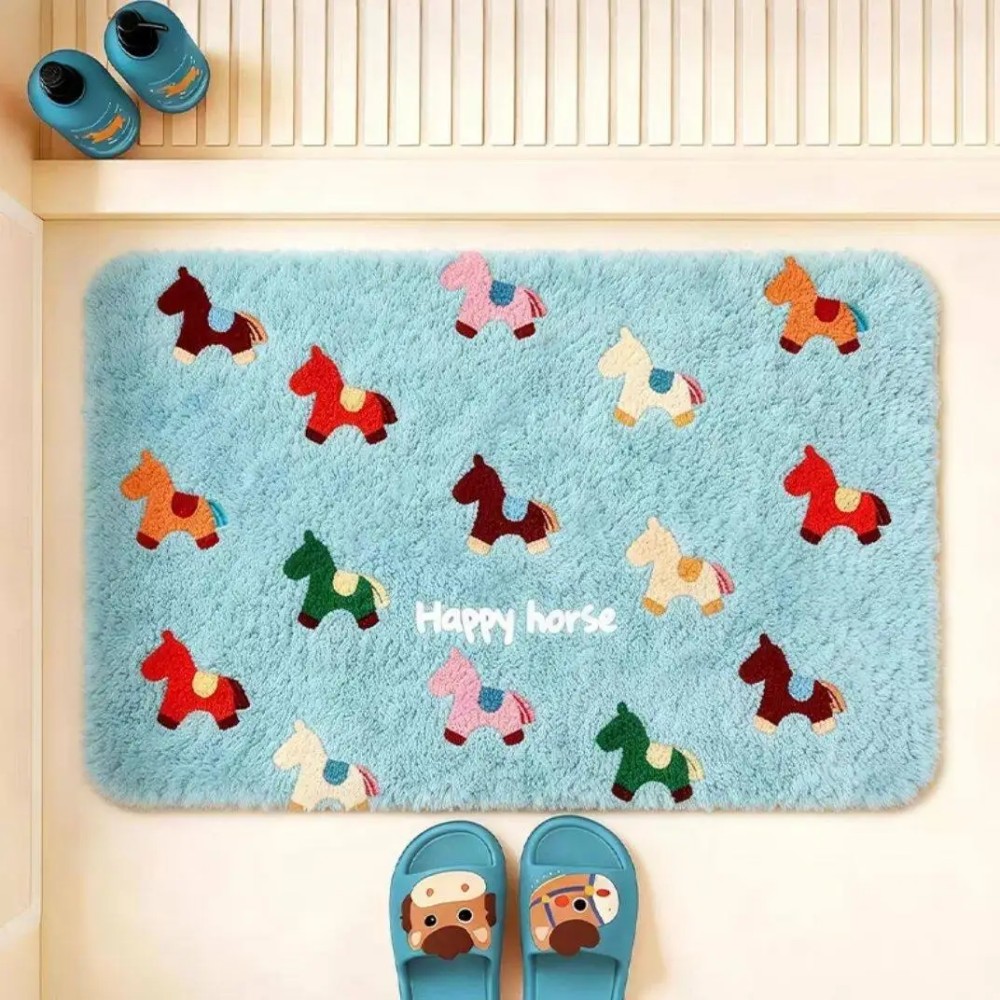VIKAMA 미끄럼 방지 말 조디악 디자인 세탁 가능  - Quick Dry Diatomite Bath Mat 리뷰 및 가격
