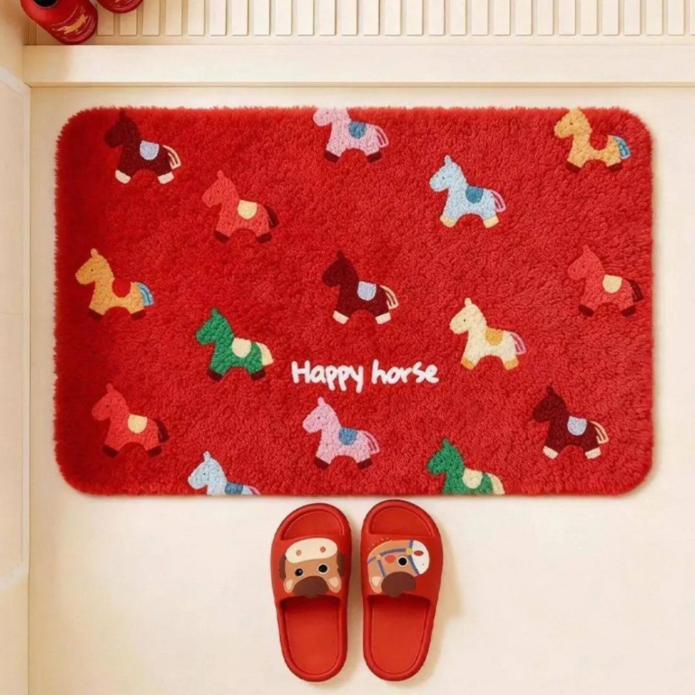 VIKAMA 미끄럼 방지 말 조디악 디자인 세탁 가능  - Quick Dry Diatomite Bath Mat 리뷰 및 가격