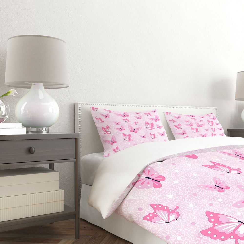 나비 이불 커버 세트 미적 꽃무늬 침구 세트 디지털 프 - Aesthetic Floral Duvet Cover 리뷰 및 가격