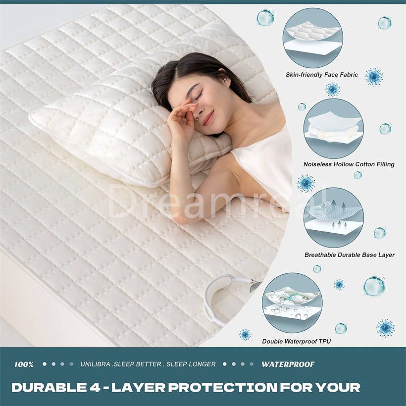 방수 매트리스 보호대 부드럽고 통기성 좋은 100% 방 - Waterproof Mattress Protector Breathable 리뷰 및 가격