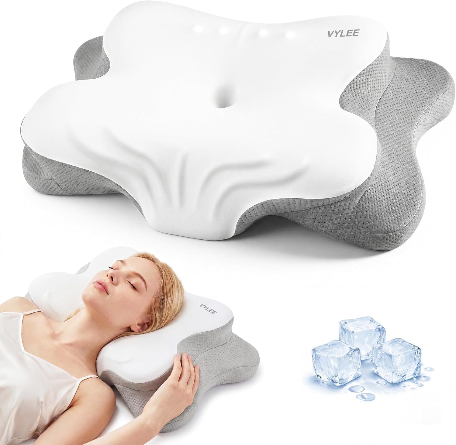 목 통증 완화를 위한 경추 베개, 인체공학적 메모리폼  - Memory Foam Orthopedic Pillow Neck Pain 리뷰 및 가격