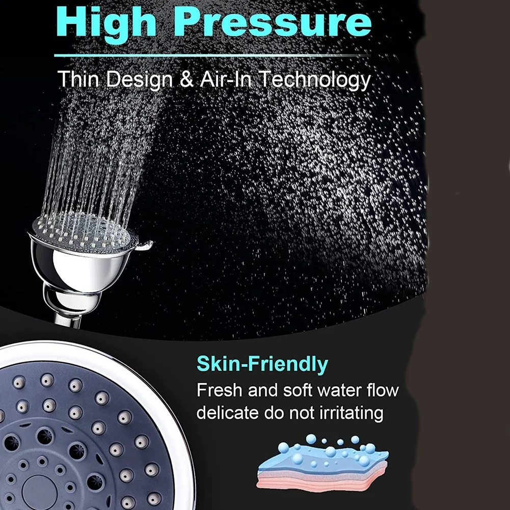고압 핸드헬드 샤워 헤드 5단계 조절 가능 절수형 욕실 - High Pressure Shower Head Handheld 리뷰 및 가격