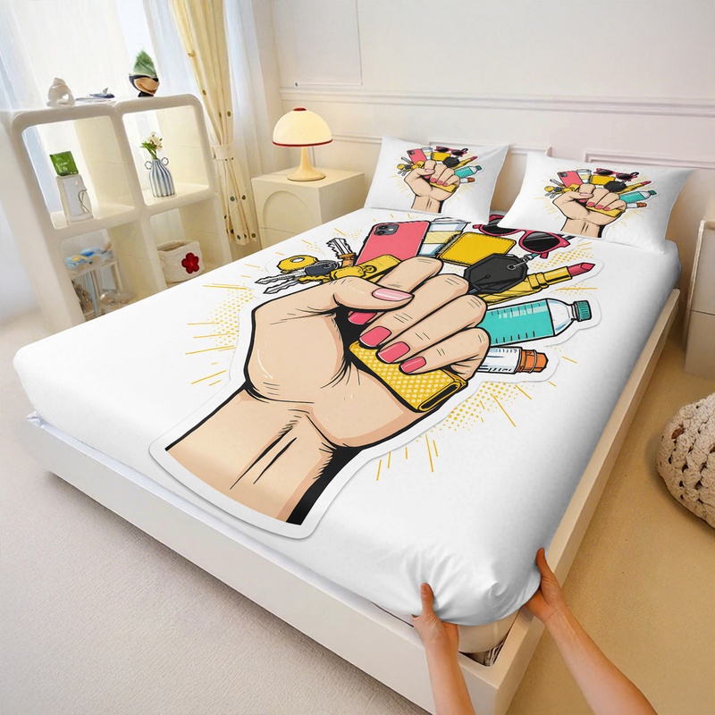 귀여운 커피 펭귄 프린트 피티드 시트 세트 만화 침대  - Fitted Bed Sheets Deep Pocket 리뷰 및 가격
