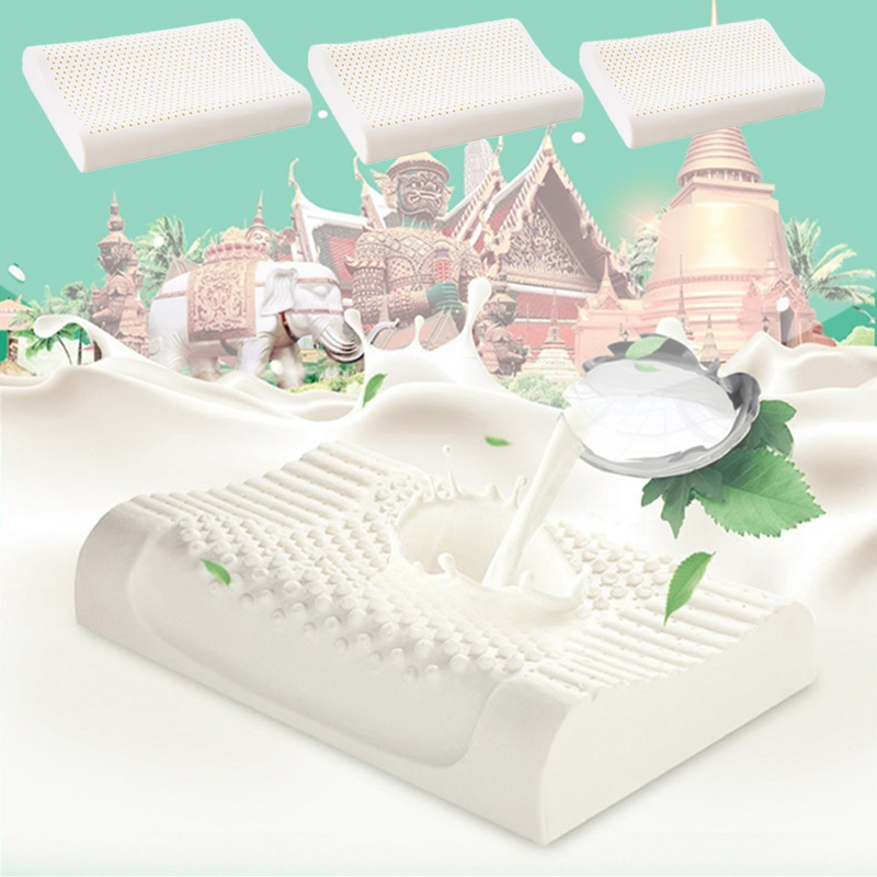 목 통증 완화를 위한 태국 천연 라텍스 베개 정형외과적 - Memory Foam Orthopedic Pillow Neck Pain 리뷰 및 가격