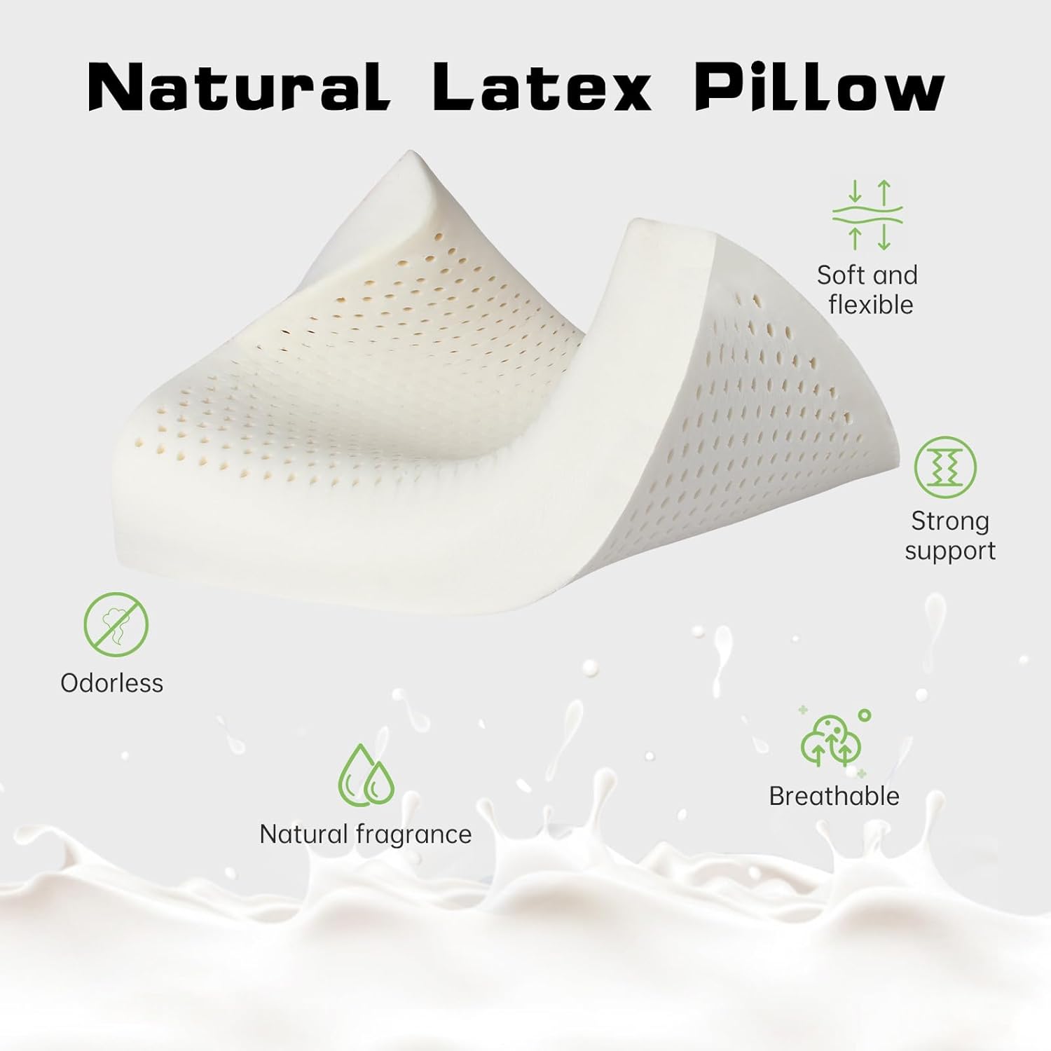 목 통증 완화를 위한 태국 천연 라텍스 베개 정형외과적 - Memory Foam Orthopedic Pillow Neck Pain 리뷰 및 가격