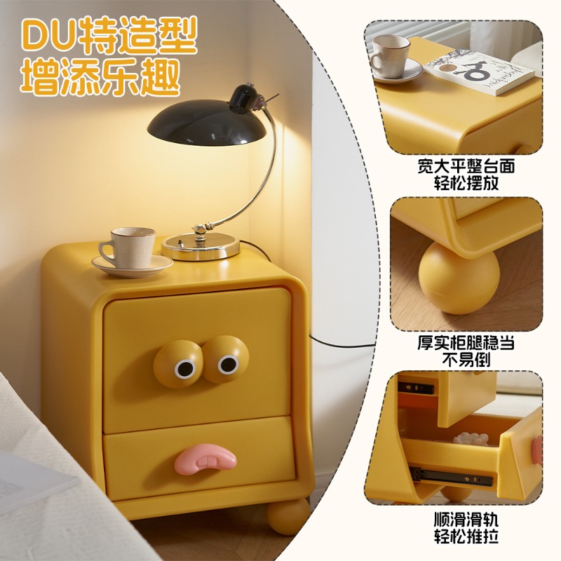 침대 옆 탁자 창의적이고 귀여운 만화 선반, 크림색 바 - Storage & Organization 리뷰 및 가격
