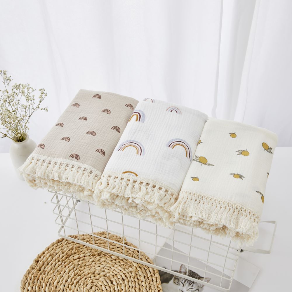 신생아 아기 술을위한 코튼 모슬린 Swaddle 담요  - Muslin Cotton Bedspread 리뷰 및 가격