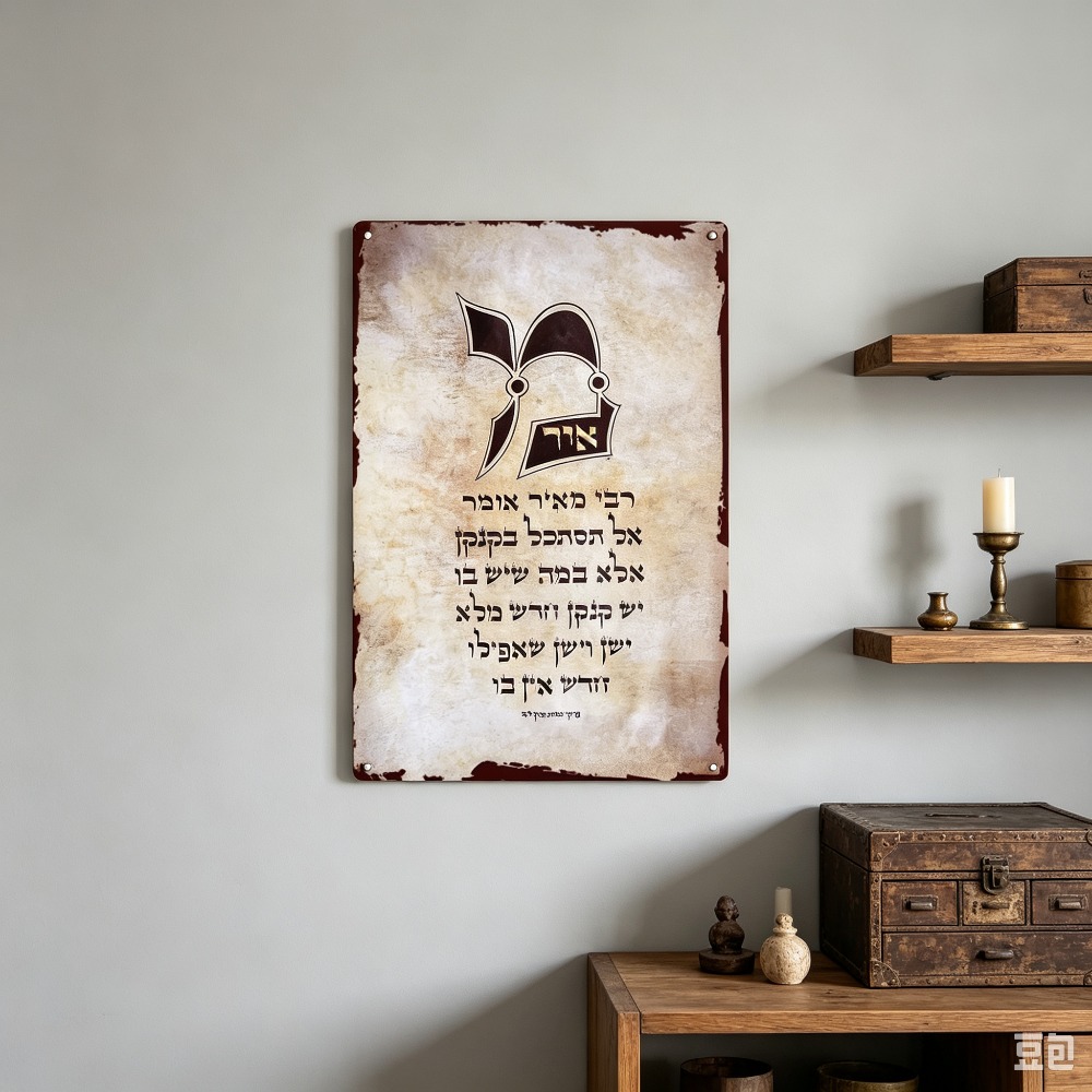 CIFBUY 빈티지 히브리어 토라 스크립트 알루미늄 벽 - Home Decor 리뷰 및 가격