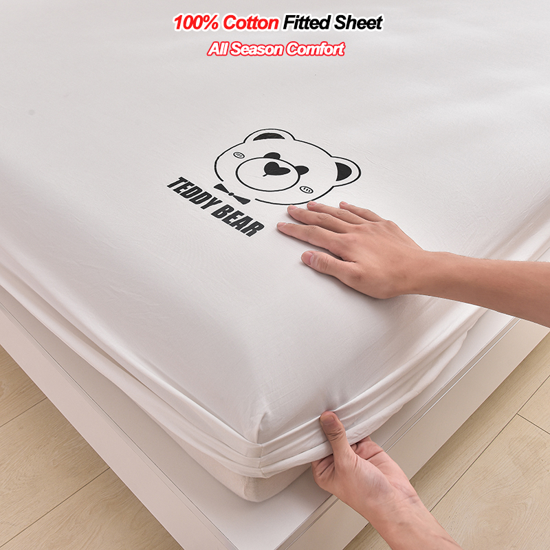 100% 순면 피티드 시트 28cm 깊이 포켓형 미끄럼 - Fitted Bed Sheets Deep Pocket 리뷰 및 가격