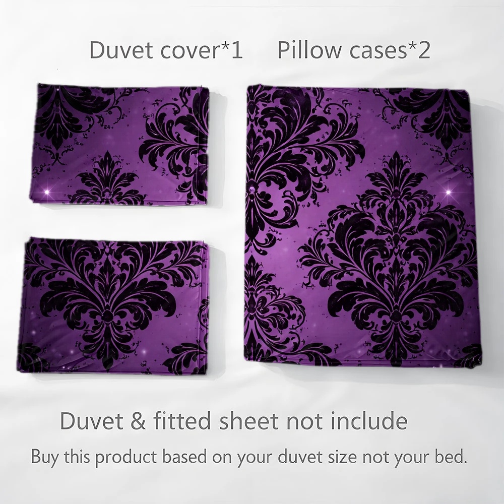 라이트 럭셔리 플로럴 다이아몬드 장식 3피스 이불 커버 - Duvet Cover Sets With Zipper 리뷰 및 가격