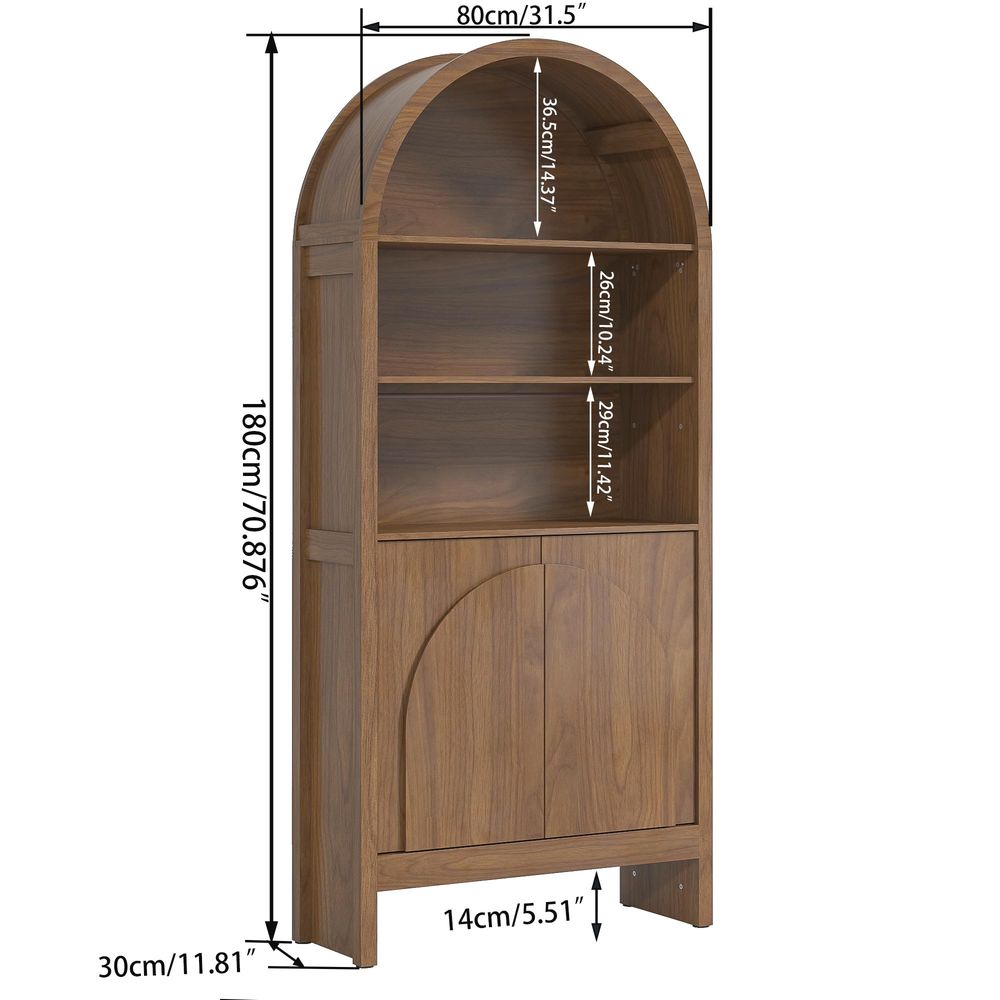 세기아치형 디스플레이 캐비닛(문 포함), 5단 높이 디 - Storage & Organization 리뷰 및 가격