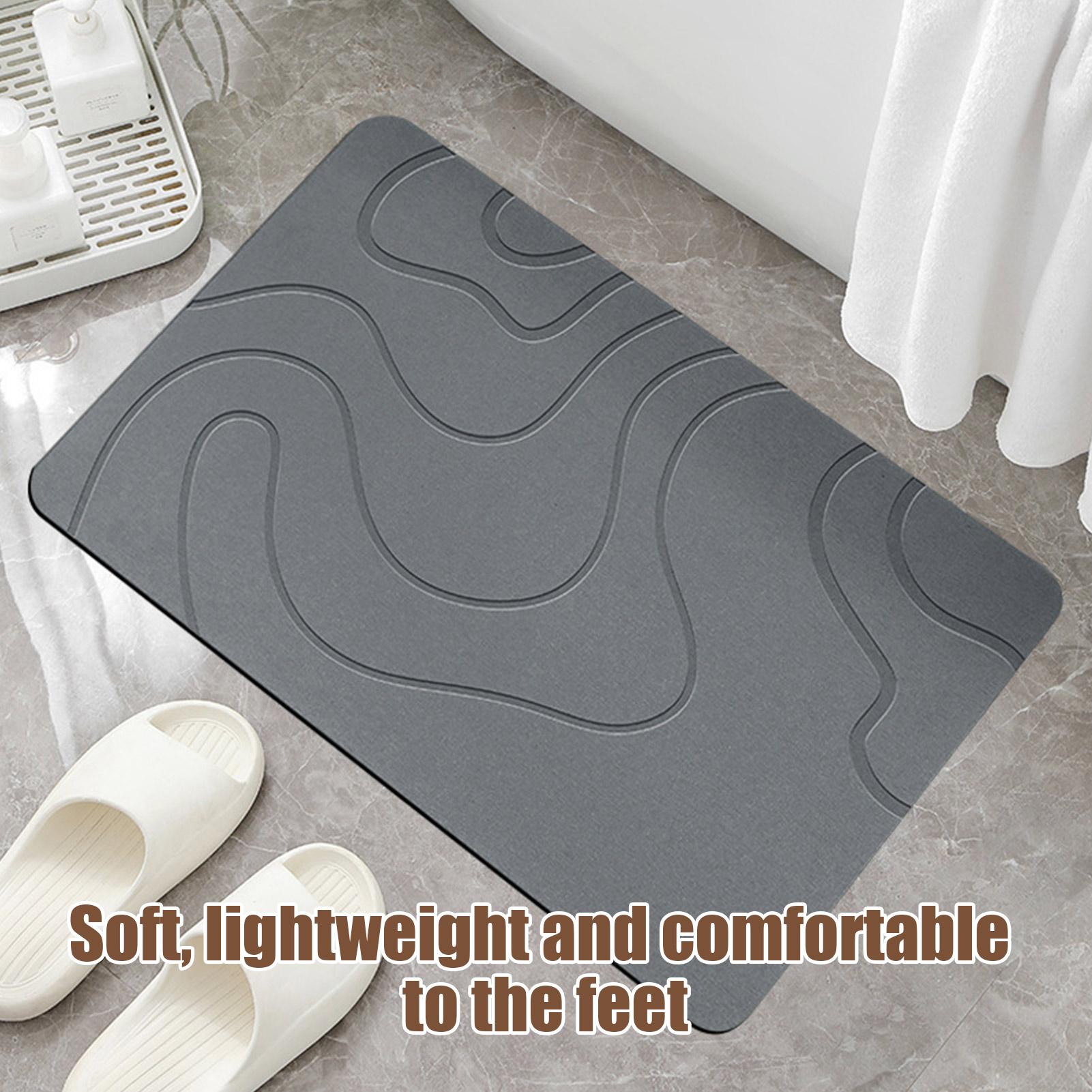 빠른 건조 석재 욕실 매트, 미끄럼 방지 석재 빠른 건 - Quick Dry Diatomite Bath Mat 리뷰 및 가격