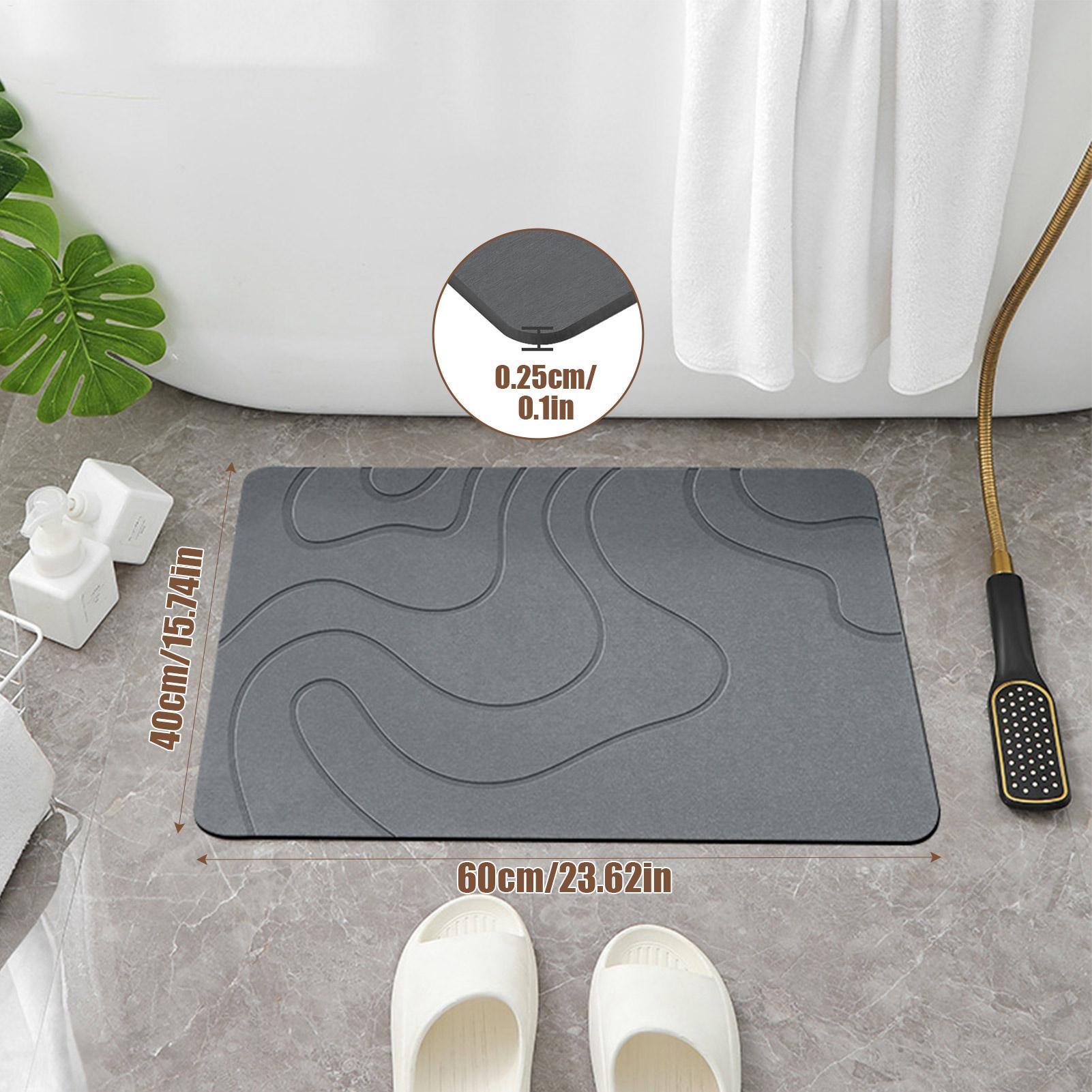 빠른 건조 석재 욕실 매트, 미끄럼 방지 석재 빠른 건 - Quick Dry Diatomite Bath Mat 리뷰 및 가격
