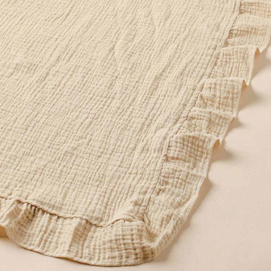 100% 순면 러플 무슬린 블랭킷, 2겹 여름 거즈 담 - Muslin Cotton Bedspread 리뷰 및 가격