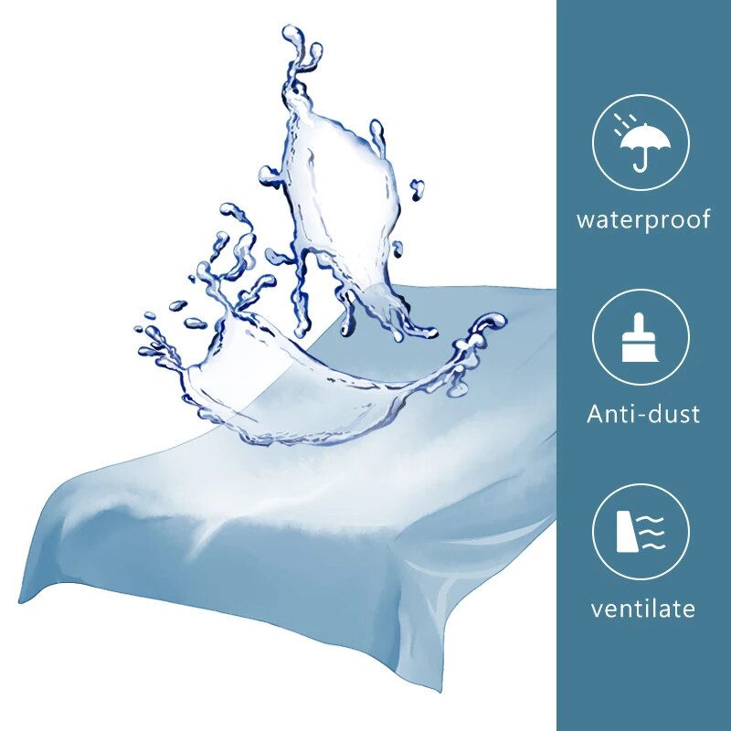 침실용 방수 장착 시트 침구 커버, 침대 천, 단색 매 - Waterproof Mattress Protector Breathable 리뷰 및 가격