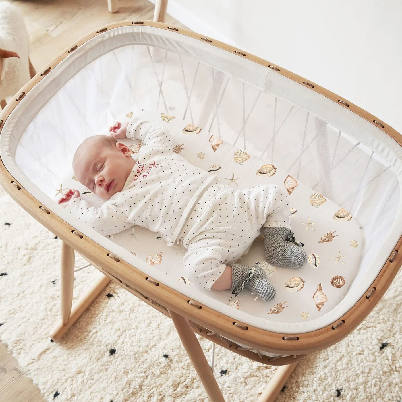 2개입 아기 요람 시트 무슬린 요람 시트 교체용 패드  - Muslin Cotton Bedspread 리뷰 및 가격